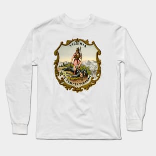 1876 Virginia Coat of Arms Long Sleeve T-Shirt